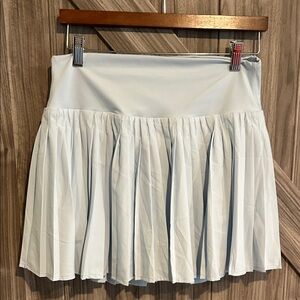 Athletic Light Blue Mini Skirt with Shorts